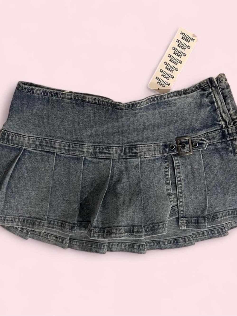 NWT BDG Shaina Belted Denim Micro Mini Skort